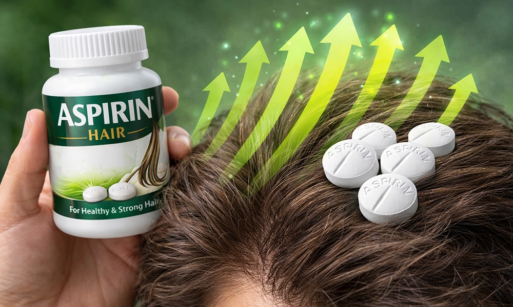 آسپرین برای پرپشت شدن مو