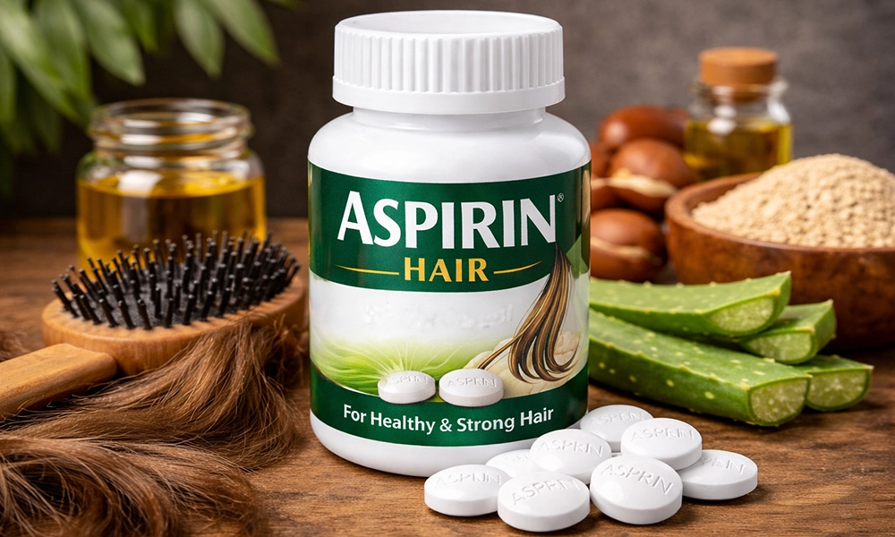عکس قرص آسپرین برای مو