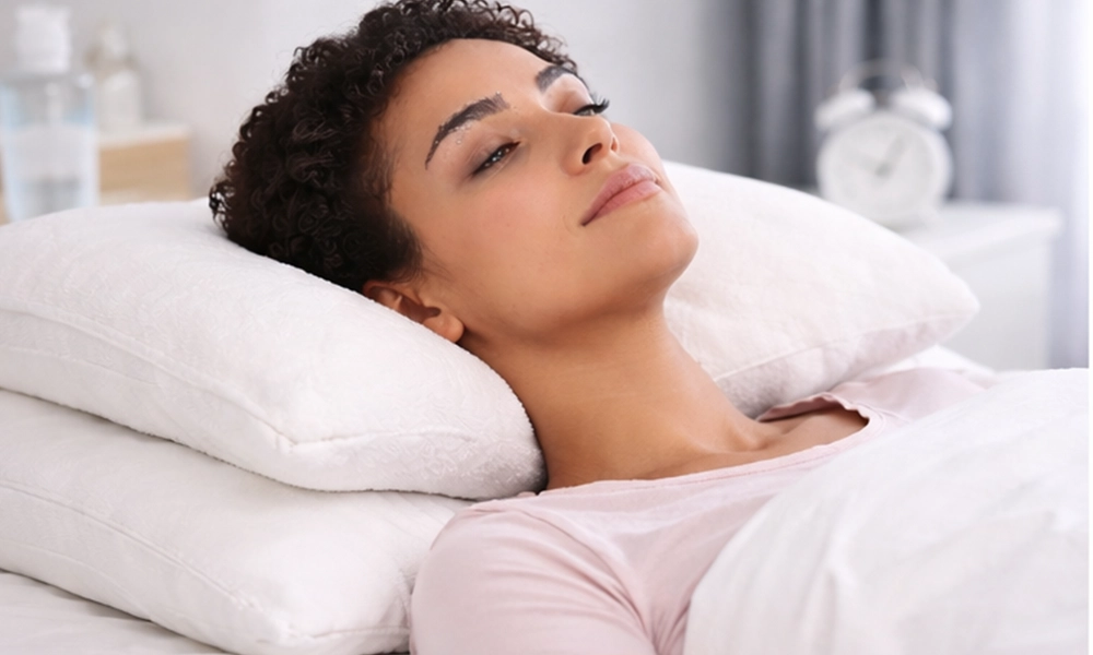 طاق باز خوابیدن بعد از کاشت ابرو